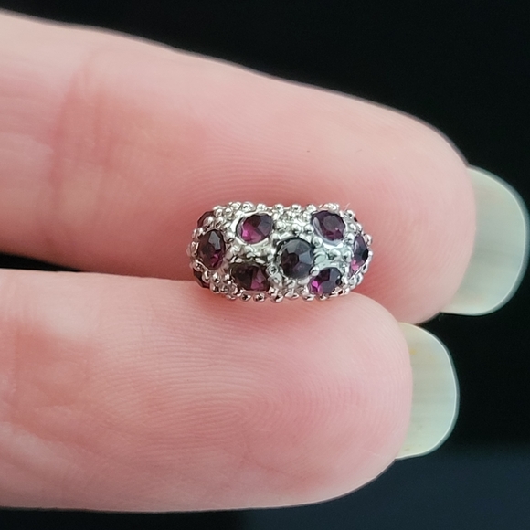 Zales Purple Crystal Charm | Pandora-Style Sparkling Charm like new - Picture 3 of 8